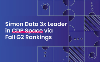 Simon Data 3x Leader in CDP Space via Fall G2 Rankings