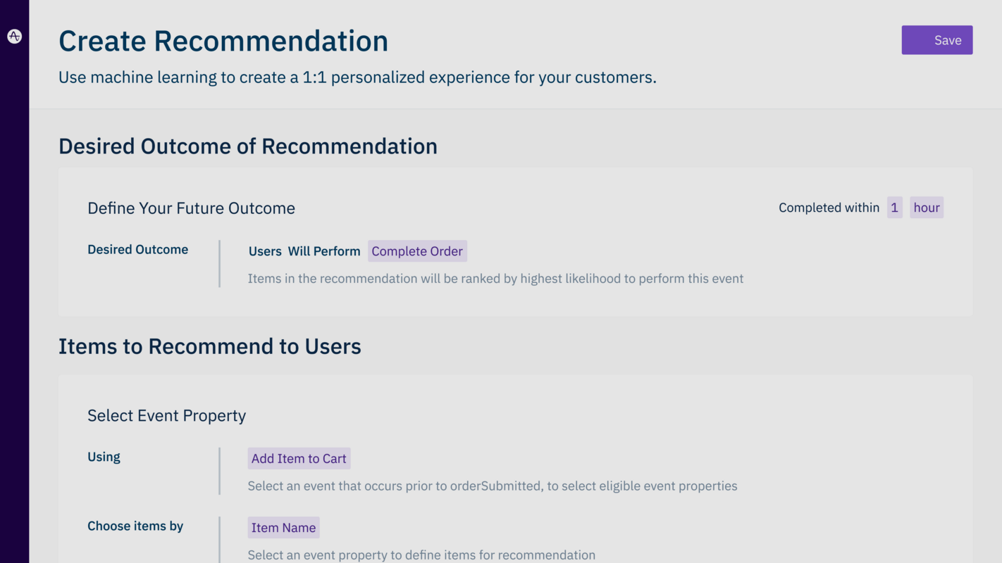 Amplitude Recommend | Self-service Personalization