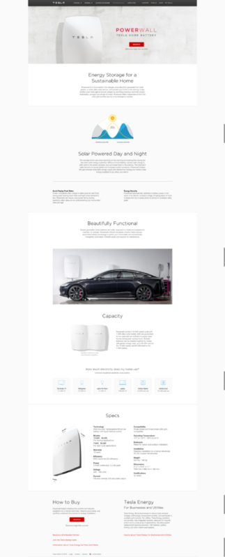 Tesla Powerwall Sales Page - Swipe File