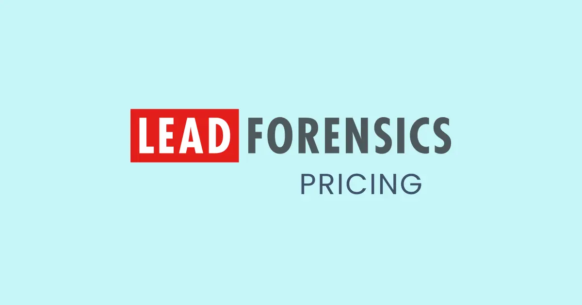 Lead Forensics Pricing, Reviews & Overview | 2024