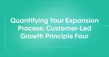 Quantifying Your Expansion Process: Customer-Led Growth Principle Four