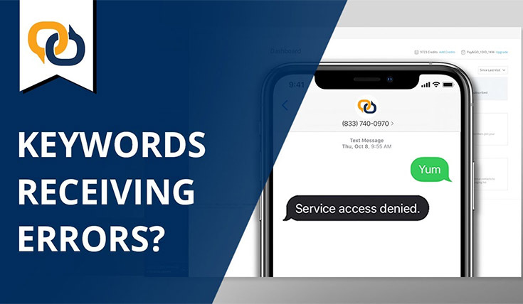 Keywords Receiving Errors?