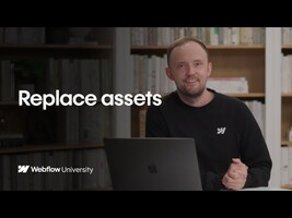 Replacing assets in the Assets panel – Webflow Tutorial