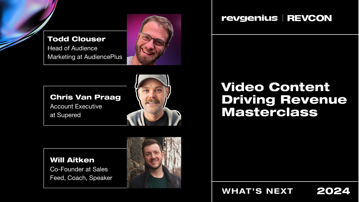 Video Content Driving Revenue Masterclass