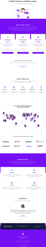 Design Mentorship Sales Page - Swipe File