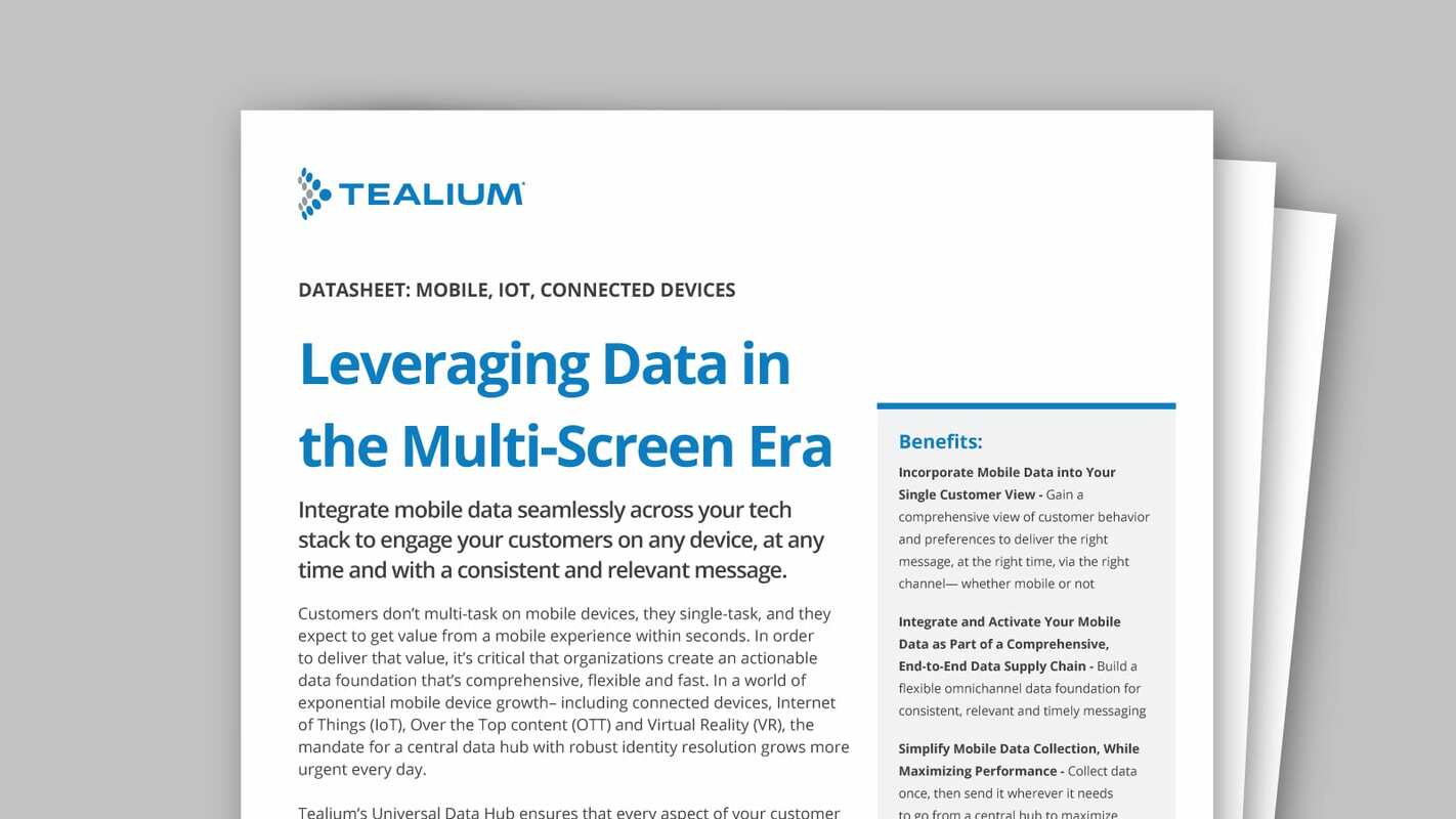 Mobile IoT Connected Devices datasheet