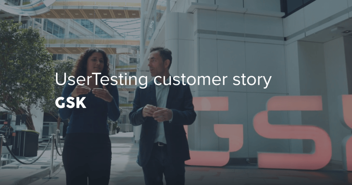 GSK + UserTesting