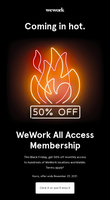 WeWork Black Friday Sale Email - Swipe File