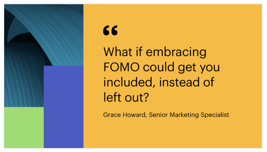Embracing 'FOMO' in b2b marketing