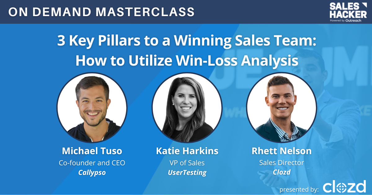 3 Key Pillars to a Winning Sales Team: How to Utilize Win-Loss Analysis