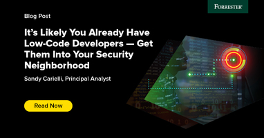 It's Likely You Already Have Low-Code Developers - Get Them Into Your Security Neighborhood