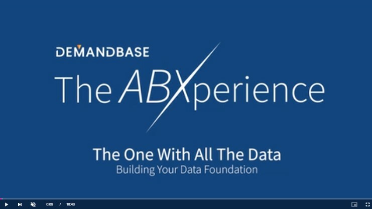 A key to ABX: Building a Data Foundation