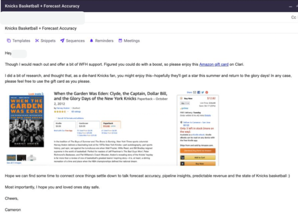 4 Straight Fire One-to-One Sends That Heat Up Clari's Cold Outreach 