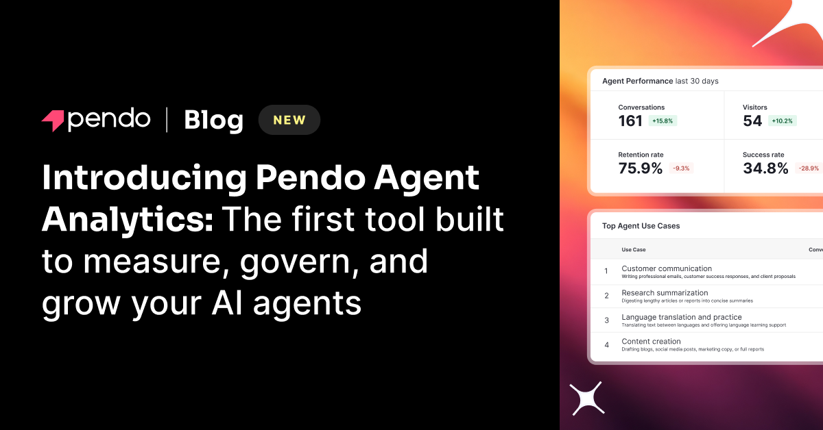Meet Pendo Agent Analytics: The first tool built to measure, govern, and grow your AI agents