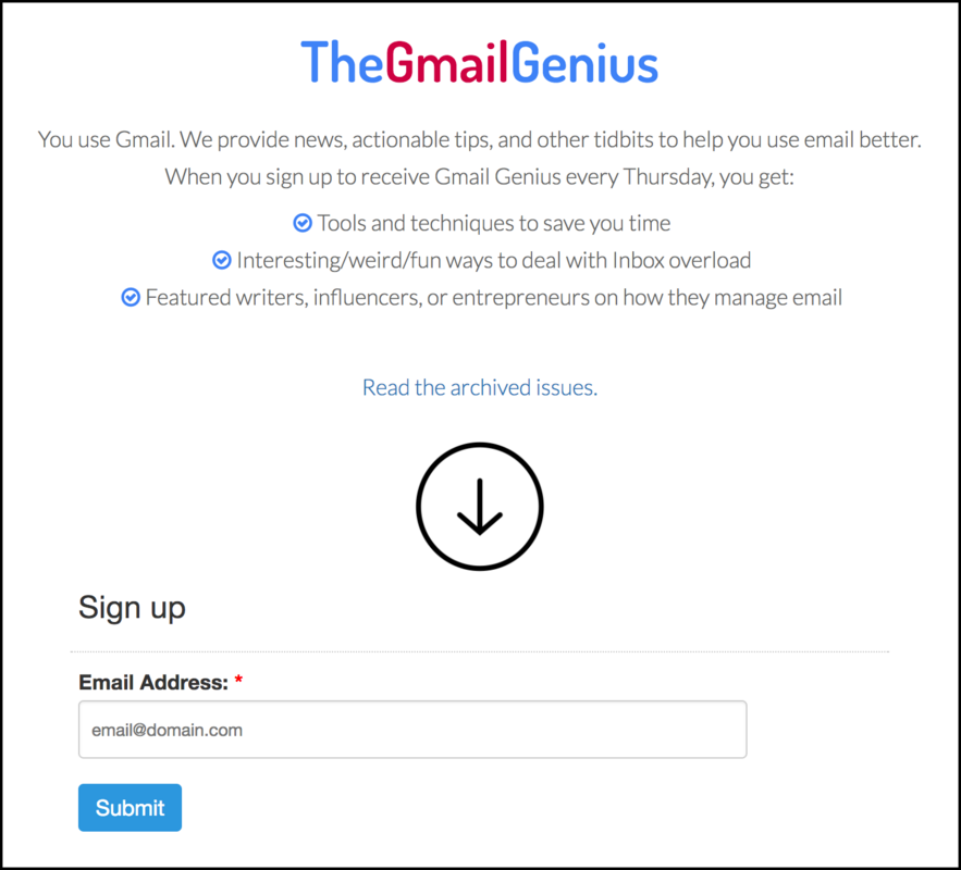 Announcing the launch of "The Gmail Genius"