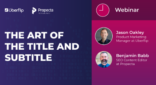 Bonus Webinar: The Art of the Title and Subtitle