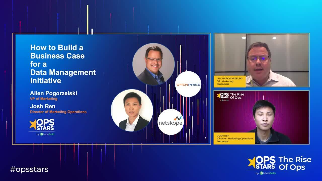 Session: How to Build a Business Case for a Data Management Initiative