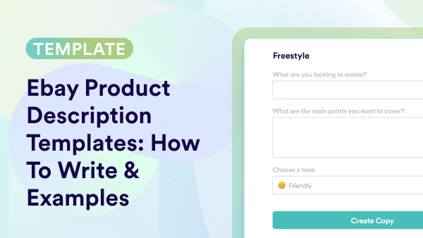 Ebay Product Description Templates: How To Write & Examples