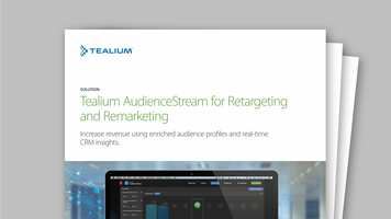 Tealium AudienceStream for Retargeting and Remarketing