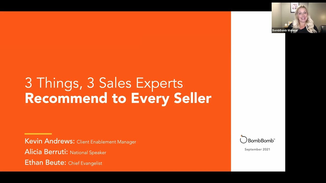 3 Things, 3 Sales Experts Recommend to Every Seller