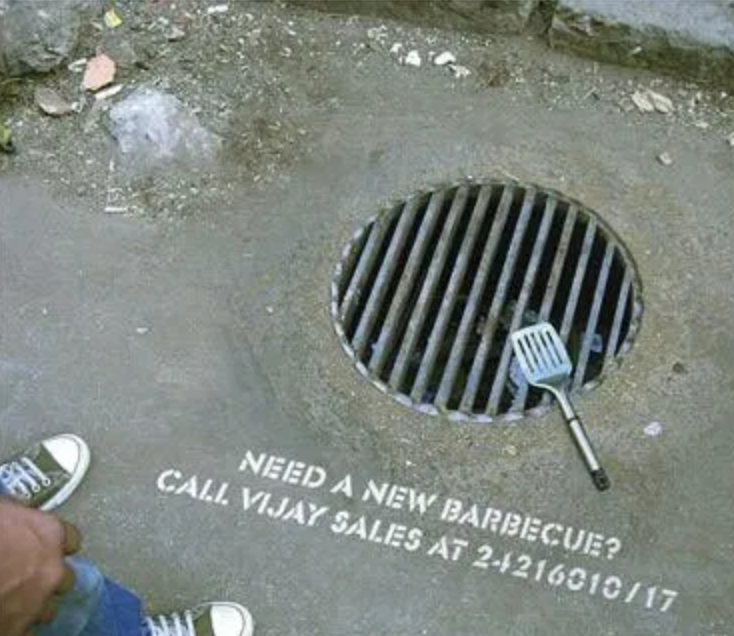 Barbecue Street Drain Ad - Swipe File