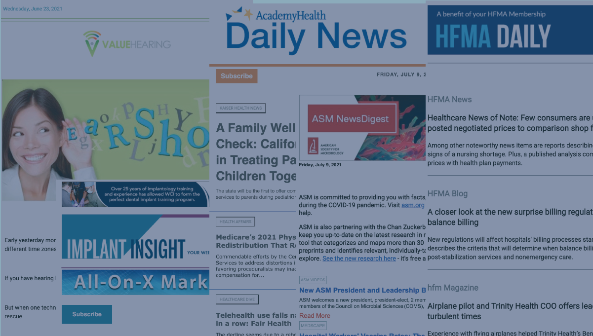 Health, Science, and Medicine Newsletters