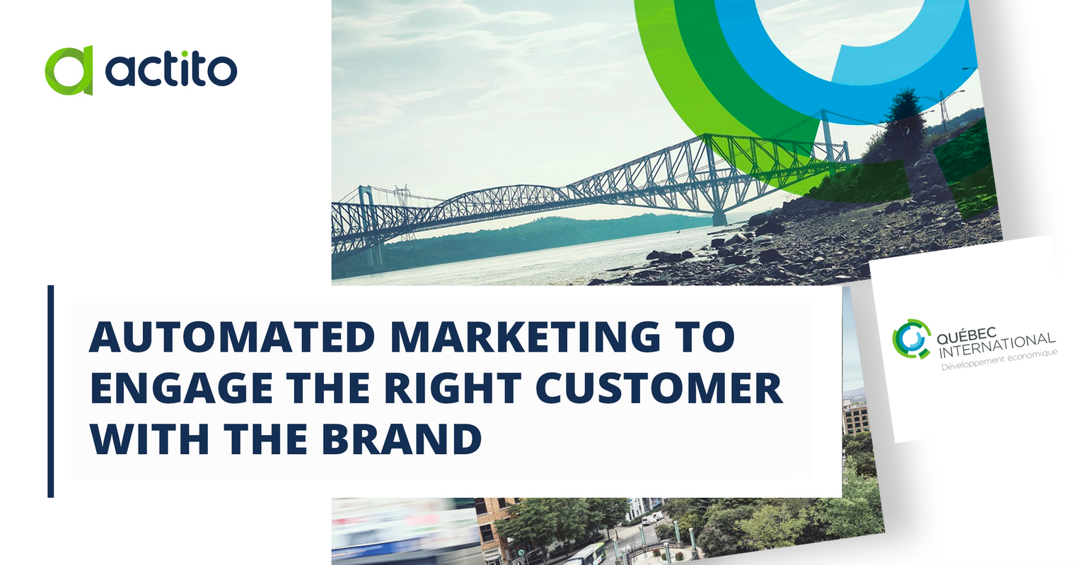How does Quebec International use automated marketing to engage the right customer with the brand?