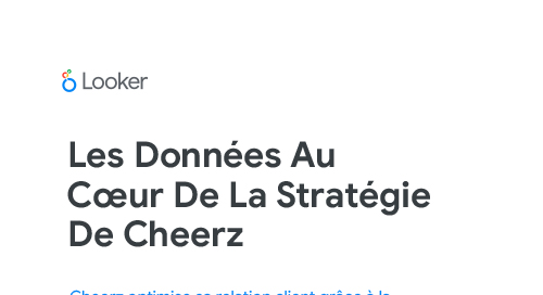 Les données au cœur de la stratégie de Cheerz