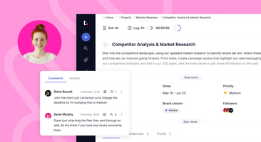 An enhanced task details experience is coming soon to Teamwork.com