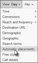 Automatic Placement Report: How to Report on Automatic Placements in the AdWords Dimensions Tab
