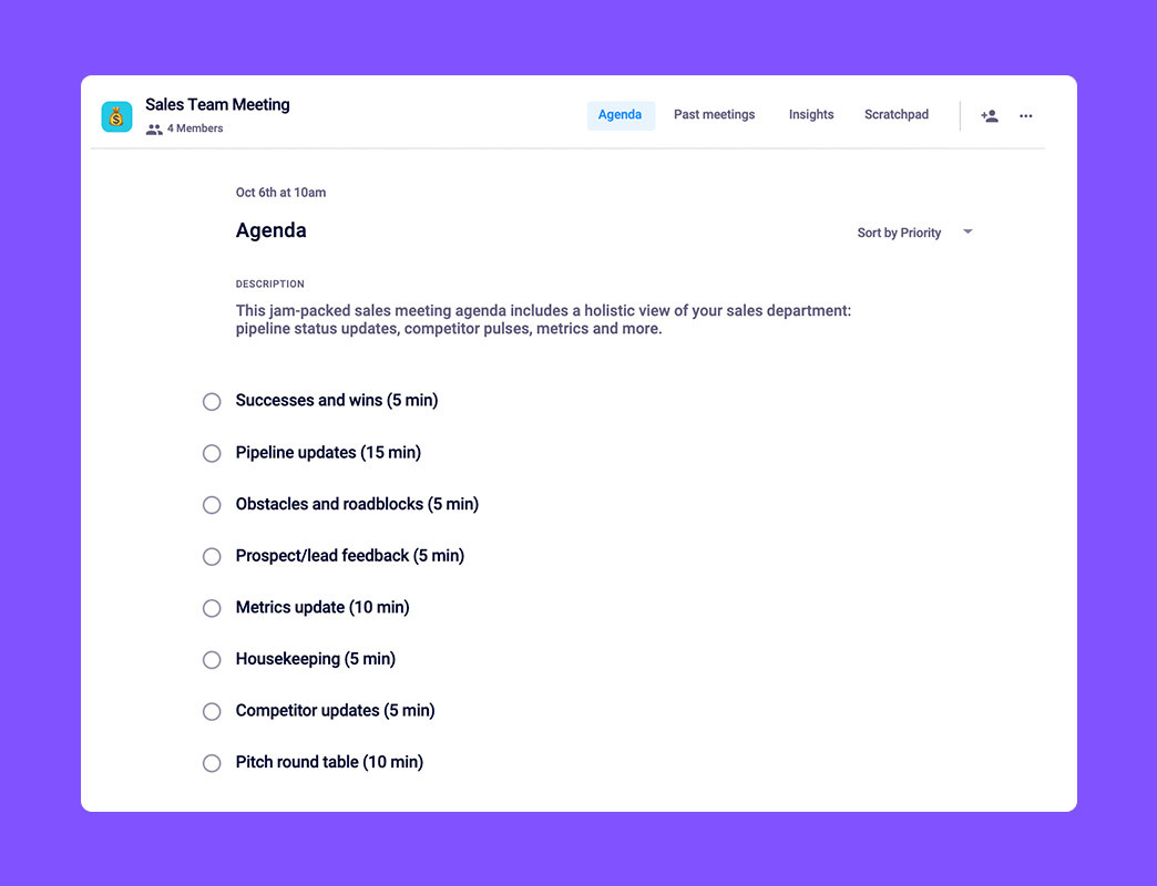 8 Items to Add to Your Sales Meeting Agenda
