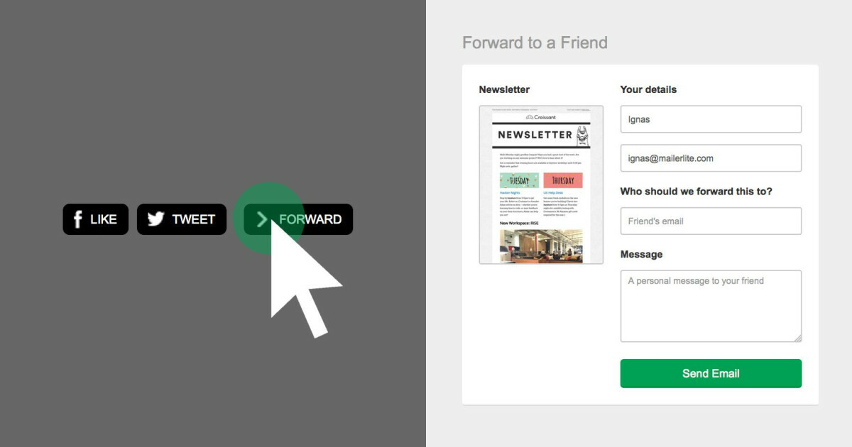 Feature: Forward to a Friend