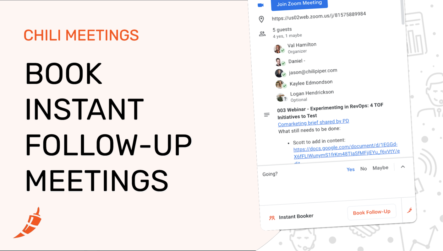 Book Instant Follow-Up Meetings in Google Calendar