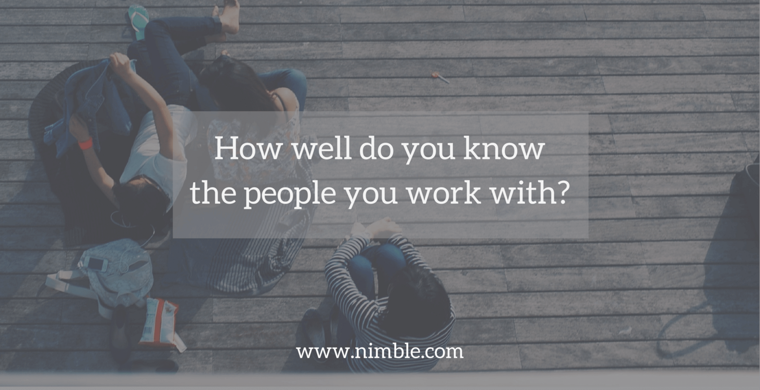 How Well Do You Know The People You Work With? | Nimble Blog