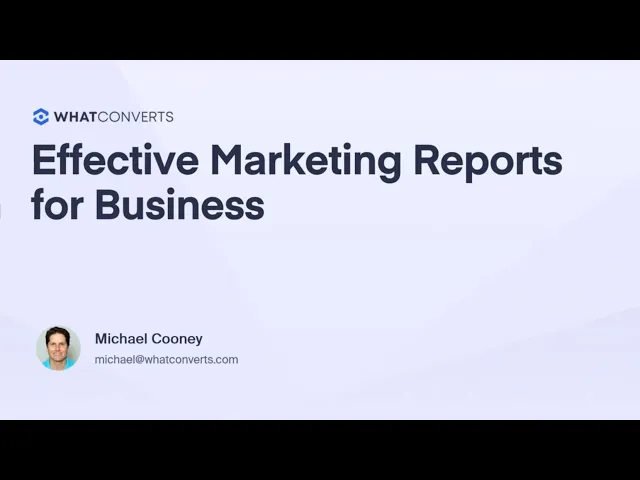 Effective Marketing Reports for Business 
