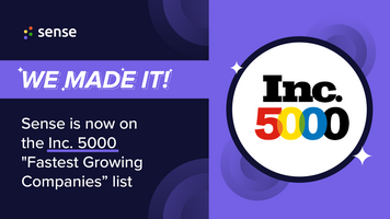 Sense Debuts on the Inc. 5000 "Fastest Growing Companies" List