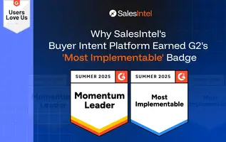 Why SalesIntel's Buyer Intent Platform Earned G2's 'Most Implementable' Badge
