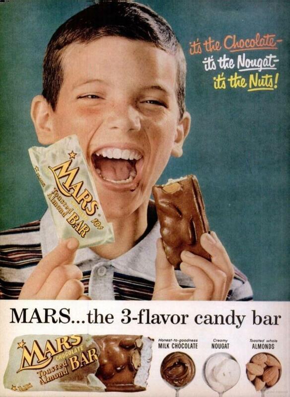Mars Bar "Ingredients" Ad from 1957 - Swipe File