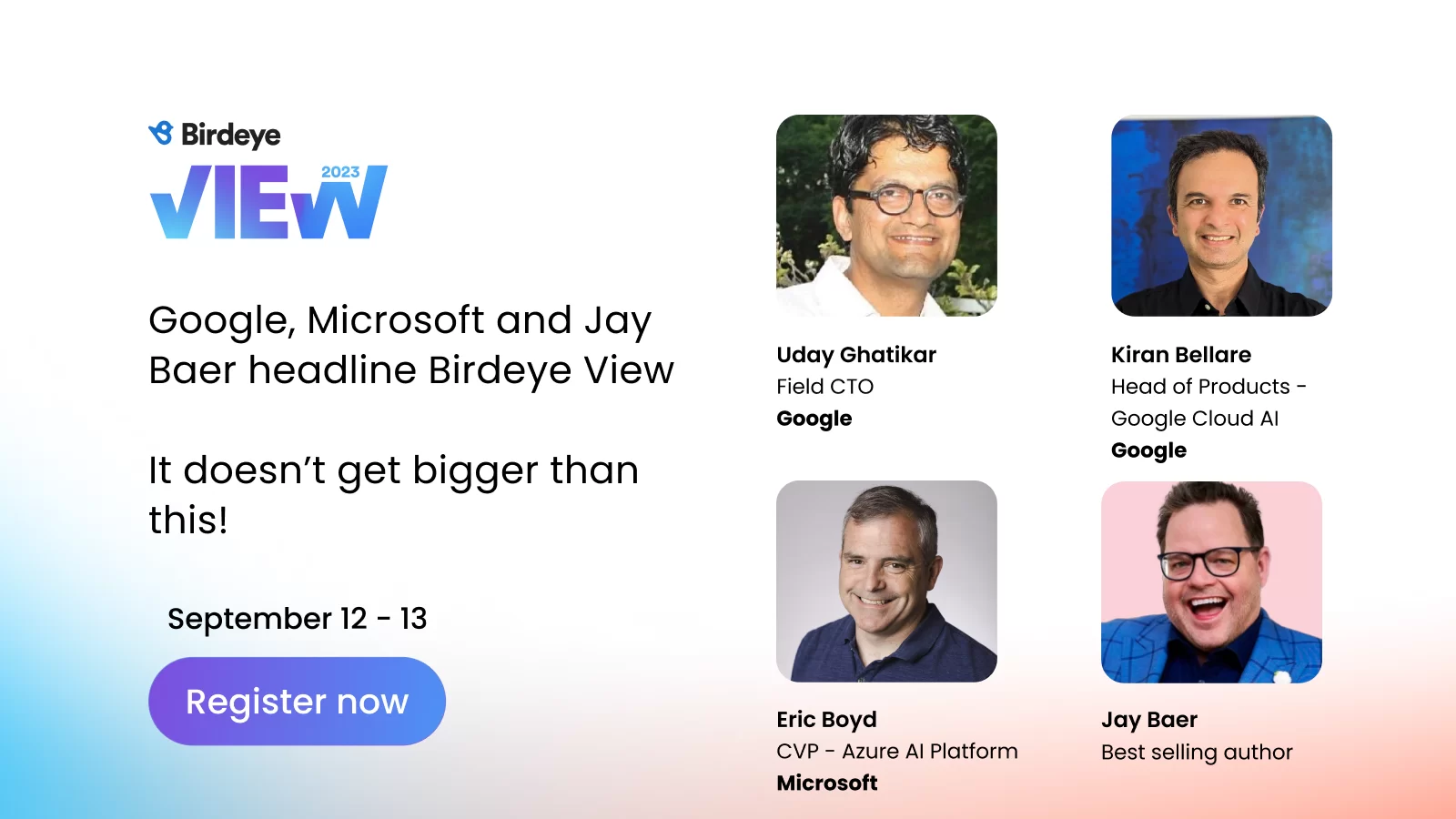 Birdeye View 2023: Learn more about our keynote speakers