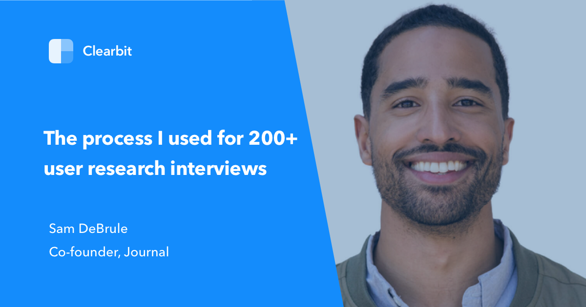 The process I used for 200+ user research interviews