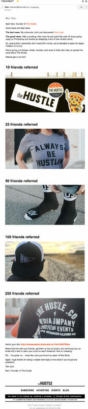 The Hustle Funny "Four Loko" Email Giveaway - Swipe File