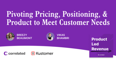 Pivoting Pricing, Positioning, and Product to Meet Customer Needs | Vikas Bhambri, SVP Sales, CX at Kustomer | Correlated Podcast