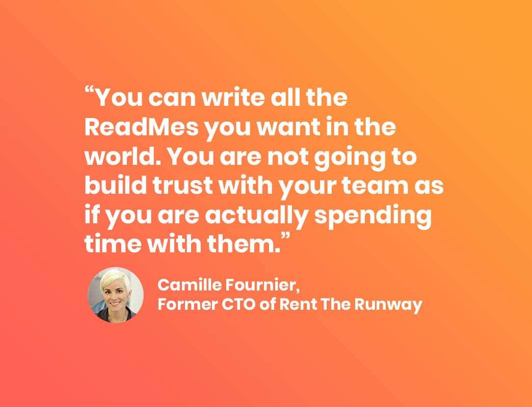 People Leading People: Camille Fournier, Former CTO of Rent The Runway, on Manager READMEs