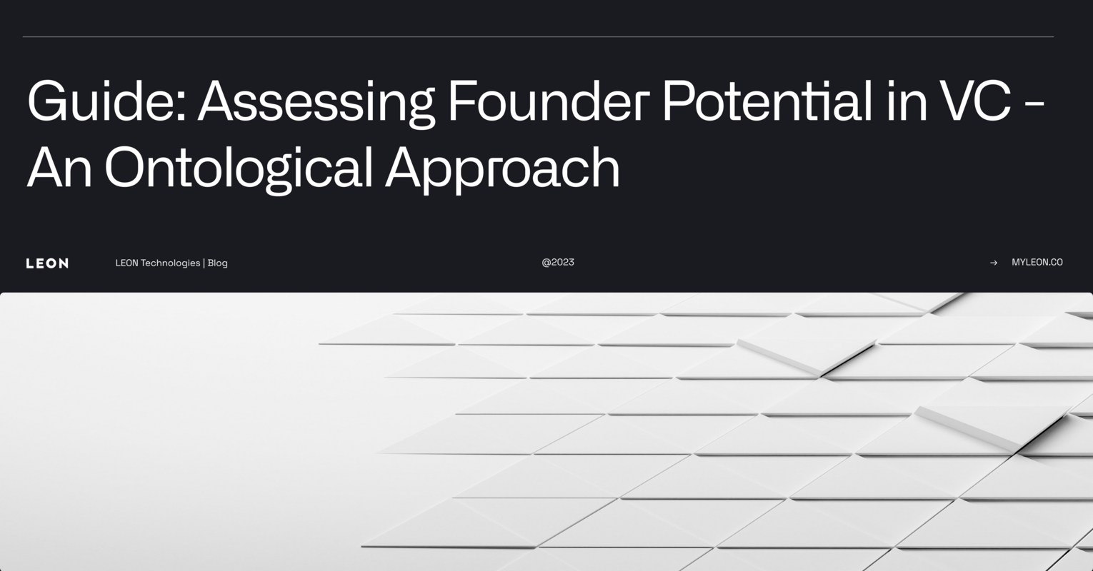 Guide: Assessing Founder Potential in VC - An Ontological Approach
