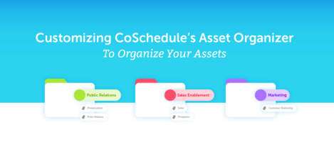 Customizing CoSchedule's Asset Organizer To Organize Your Assets