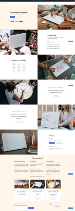 HustleCase Sales Page - Swipe File