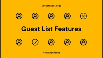 Splash Virtual Event Page: Host Experience | Guest List Features