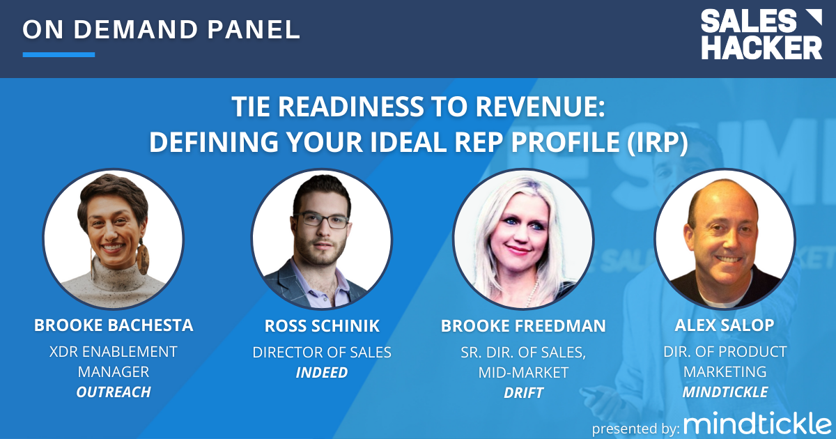 Tie Readiness to Revenue: Defining Your Ideal Rep Profile (IRP)