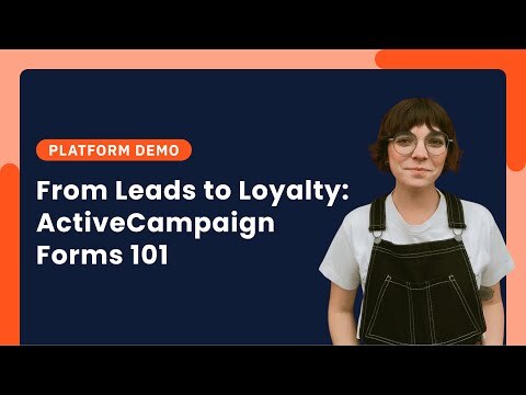 ActiveCampaign Feature Demo: Forms [2024]