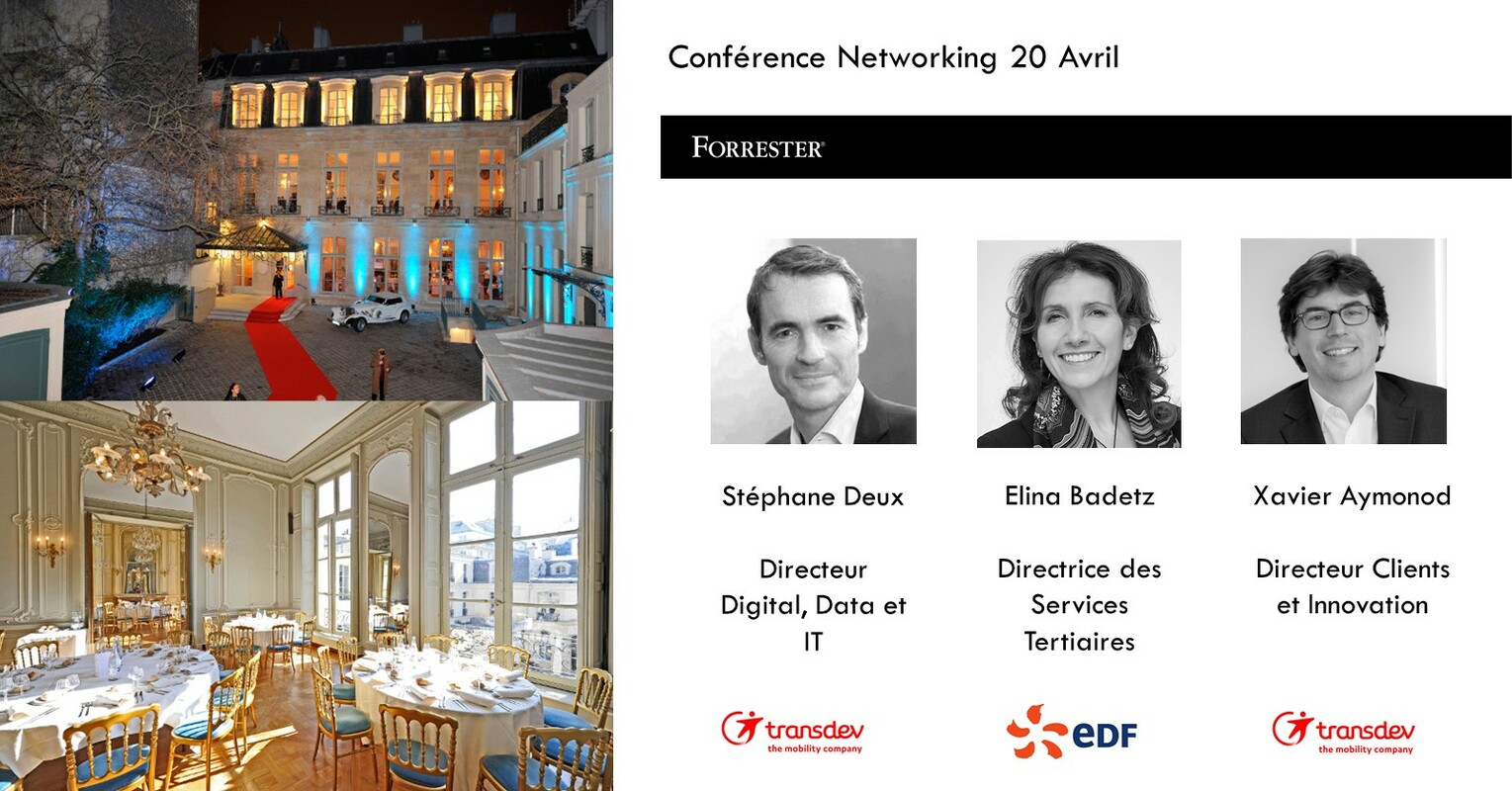 Conférence Forrester Technology, Digital and Data Leaders - 20 avril